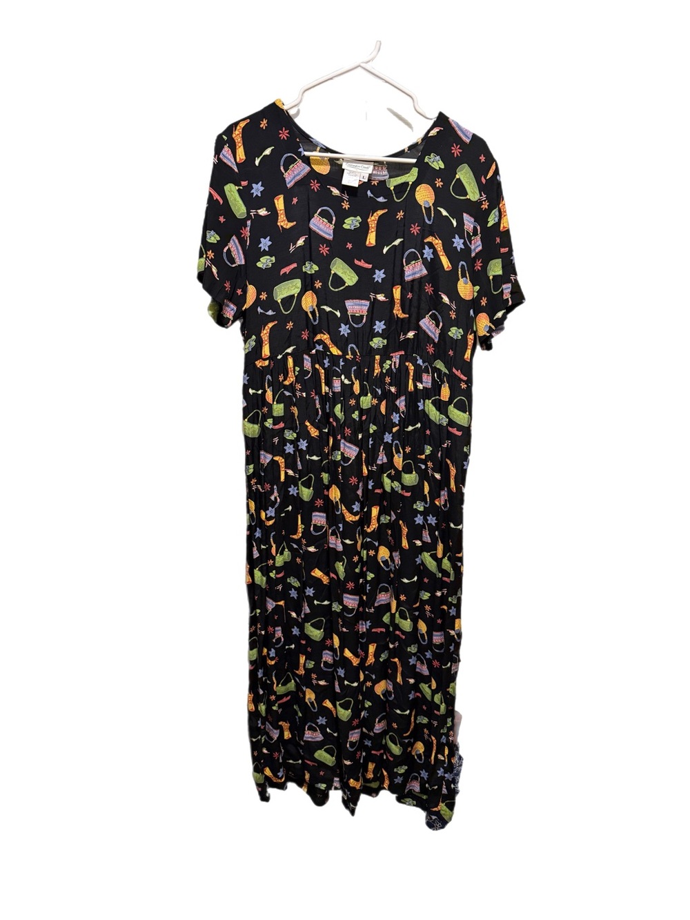 Y2K Coldwater Creek Shopping Girly Printed Maxi Dress
